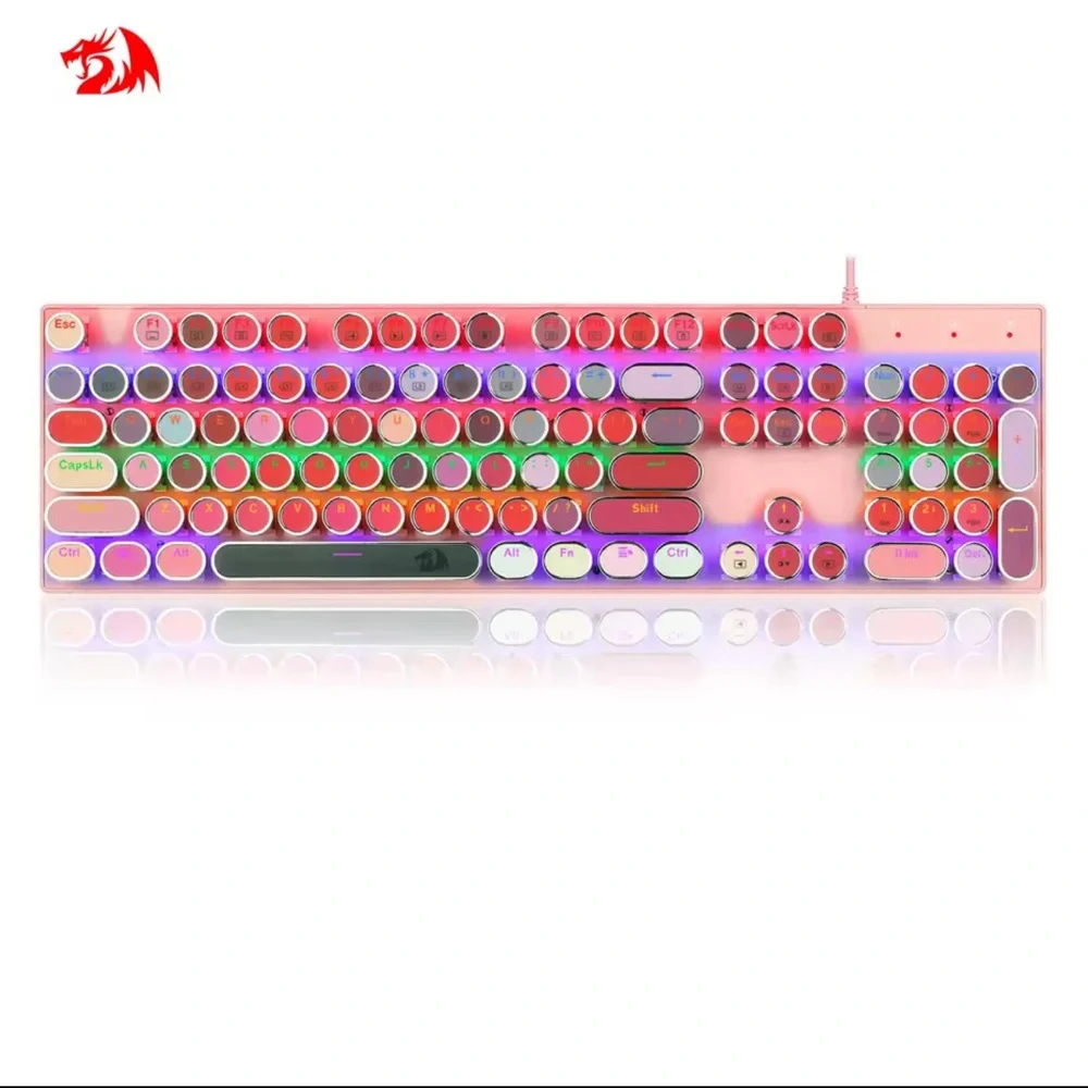 RedRagon K228 Punk Mechanical Keyboard Blue Switch 104 Keys USB Wired